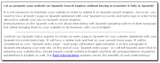 SEO Firm offering Spanish SEO services